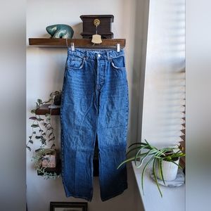 Topshop Wide Leg High-Waisted Jeans, W28/L30